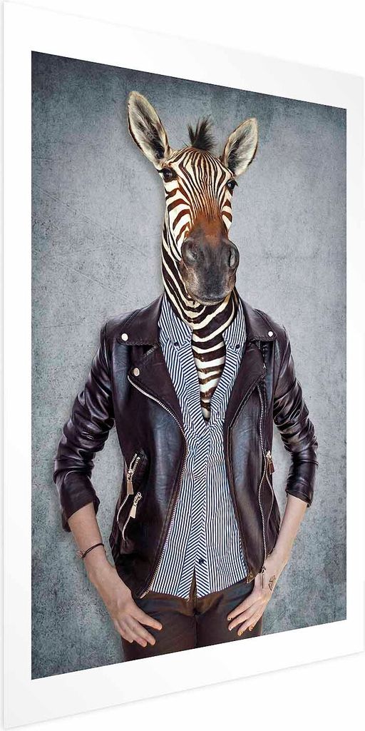 Posterpapier Poster - Zebra Eva 60x90 cm Tiere g-B-0125-ao-a