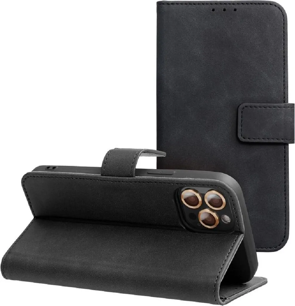Cover iPhone 17 Pro Business Wallet Case - Chiusura Magnetica Nera