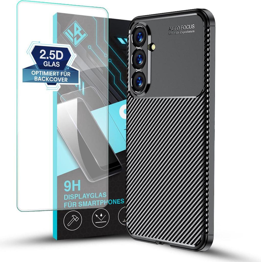 Handy Hülle für Samsung Galaxy S23 FE mit 9H Displayglas Produktbild 