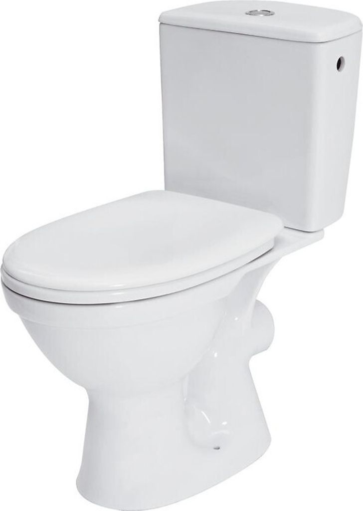 CERSANIT Stand- WC MERIDA 114 Toilette Keramik Komplett Set Produktbild 1