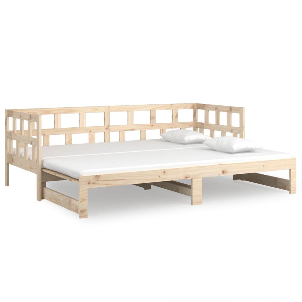 Výsuvná postel masivní borovice 2x (80 x 200) cm Obrázek produktu 