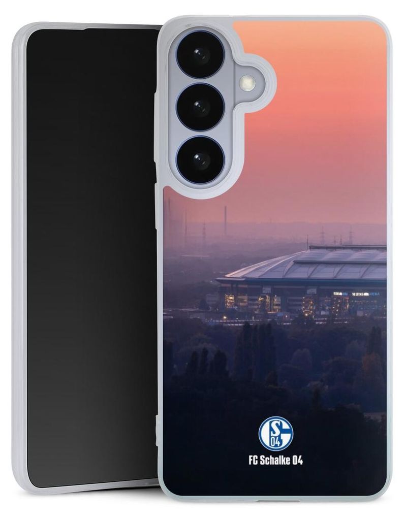 DeinDesign Slim Hülle für Samsung Galaxy S26 Silikon Case Ultra Dünn Handyhülle FC Schalke 04 Offizielles Lizenzprodukt Stadion