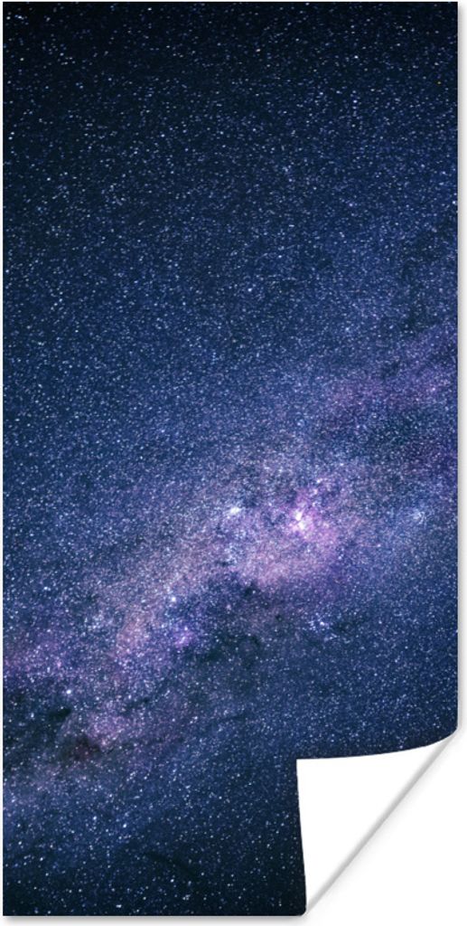MuchoWow Poster Galaxie - Sterne - Weltraum - Jungen - Mädchen - Kinder 80x160 cm - Kinderzimmer