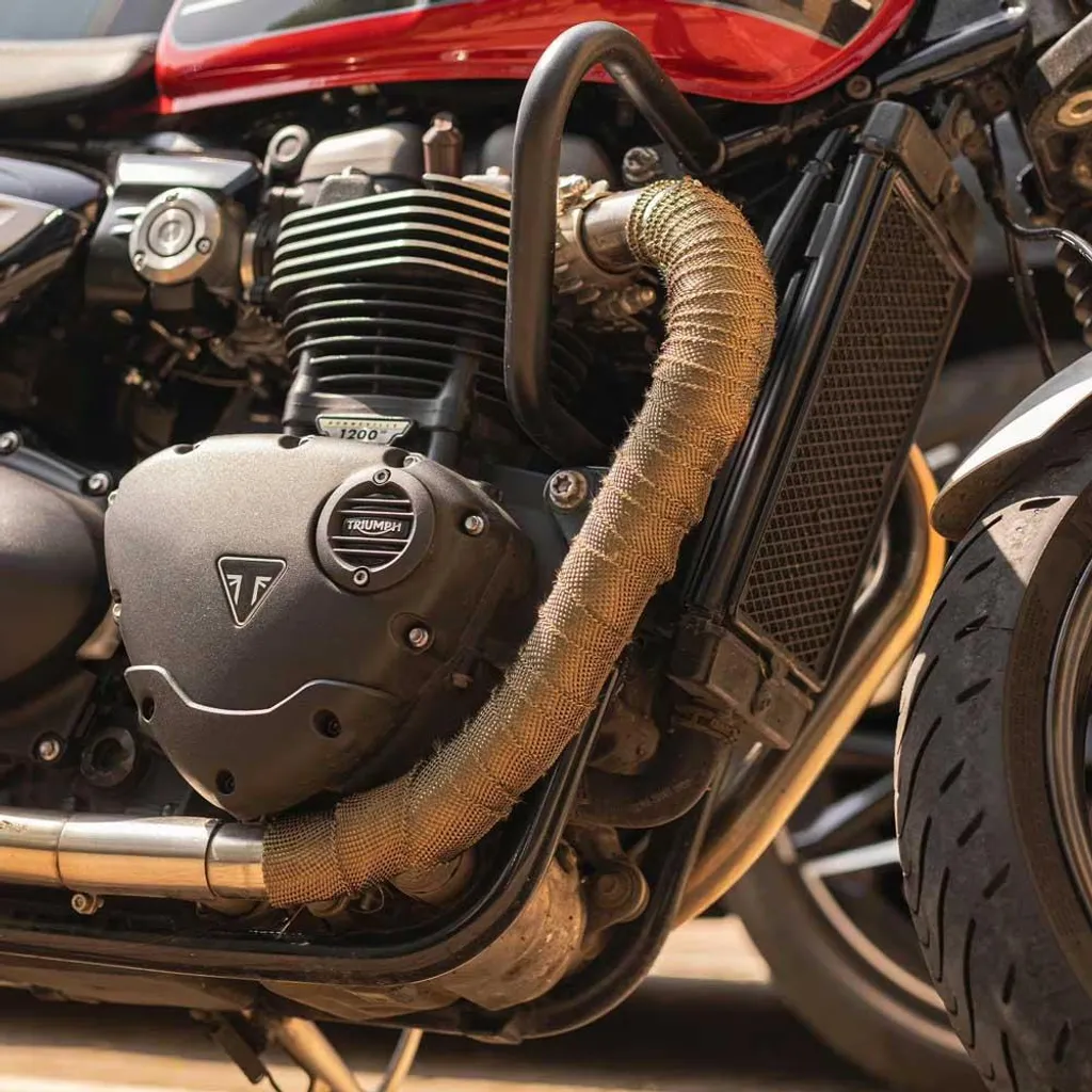 OXFORD Bande de protection thermique pour coude d'échappement moto - 3