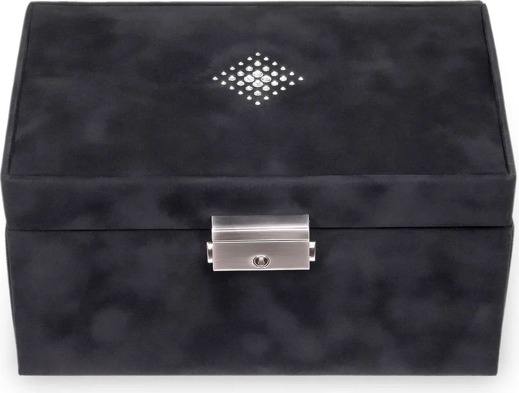 Boîte bijoux Sacher Eva Black : Finissez-en avec les bijoux emmêlés !