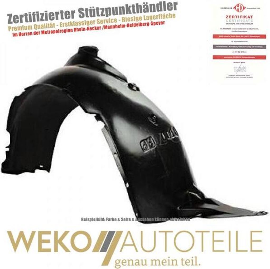 Verkleidung Radhaus vorne rechts DIEDERICHS 7805008 für SKODA