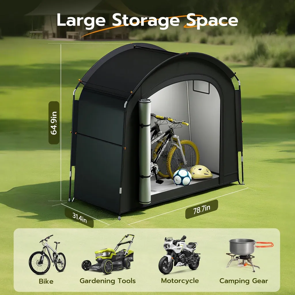Tente vélo imperméable Oxford 600D avec intérieur Mylar isolant - 5