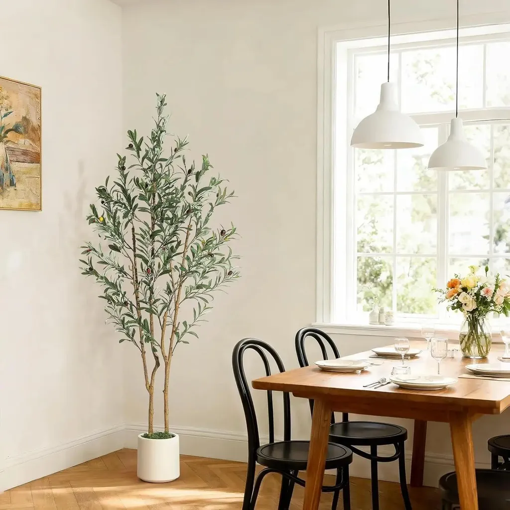 Grand Olivier Artificiel 150 cm : La Solution Déco Durable et Propre - 6