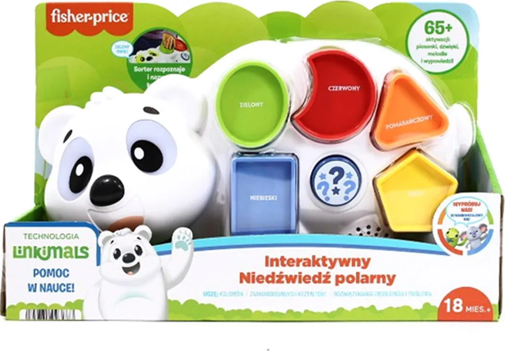 Jouet Interactif Ours Polaire Linkimals Fisher-Price Éveil et Musique