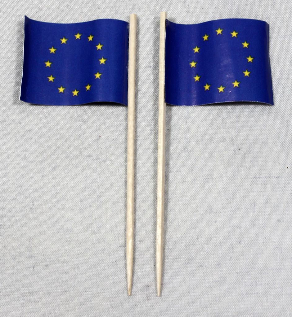Party-Picker Flagge Europa Europaflagge Papierfähnchen in Produktbild 