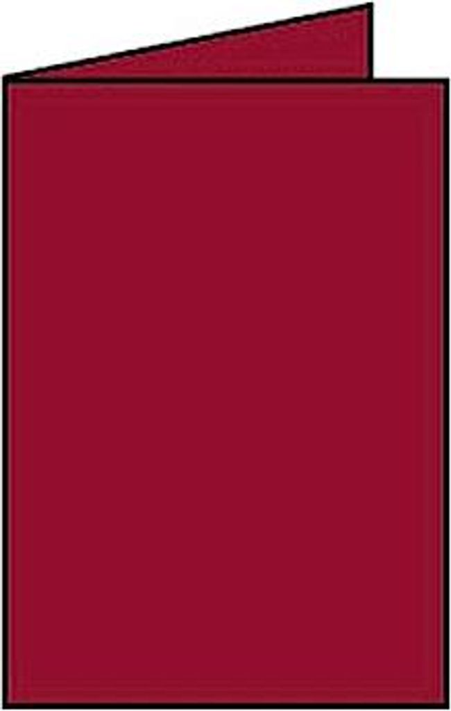 Rössler Papier Paperado-Karte DIN A5 hd, Rosso - ein Stück