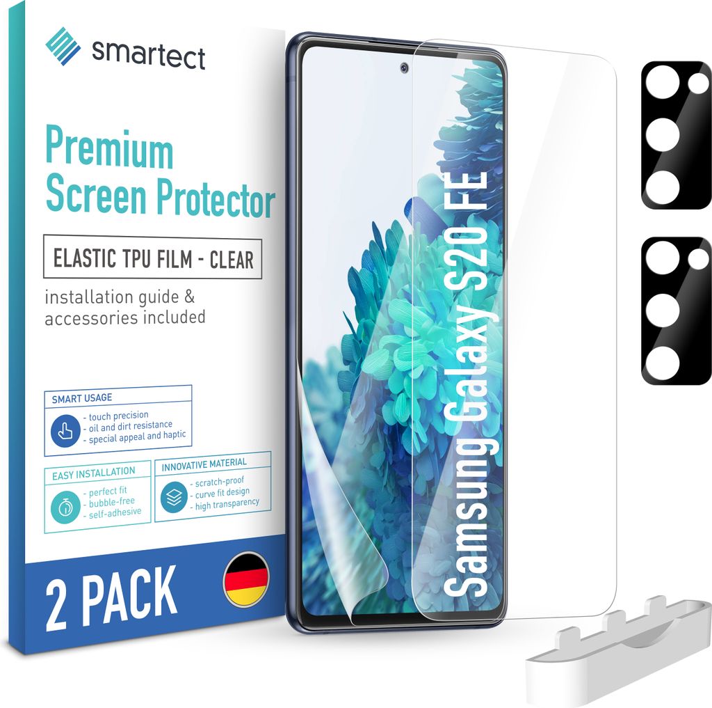 2x TPU Schutzfolie Klar für Samsung Galaxy S20 FE + 2x Produktbild 