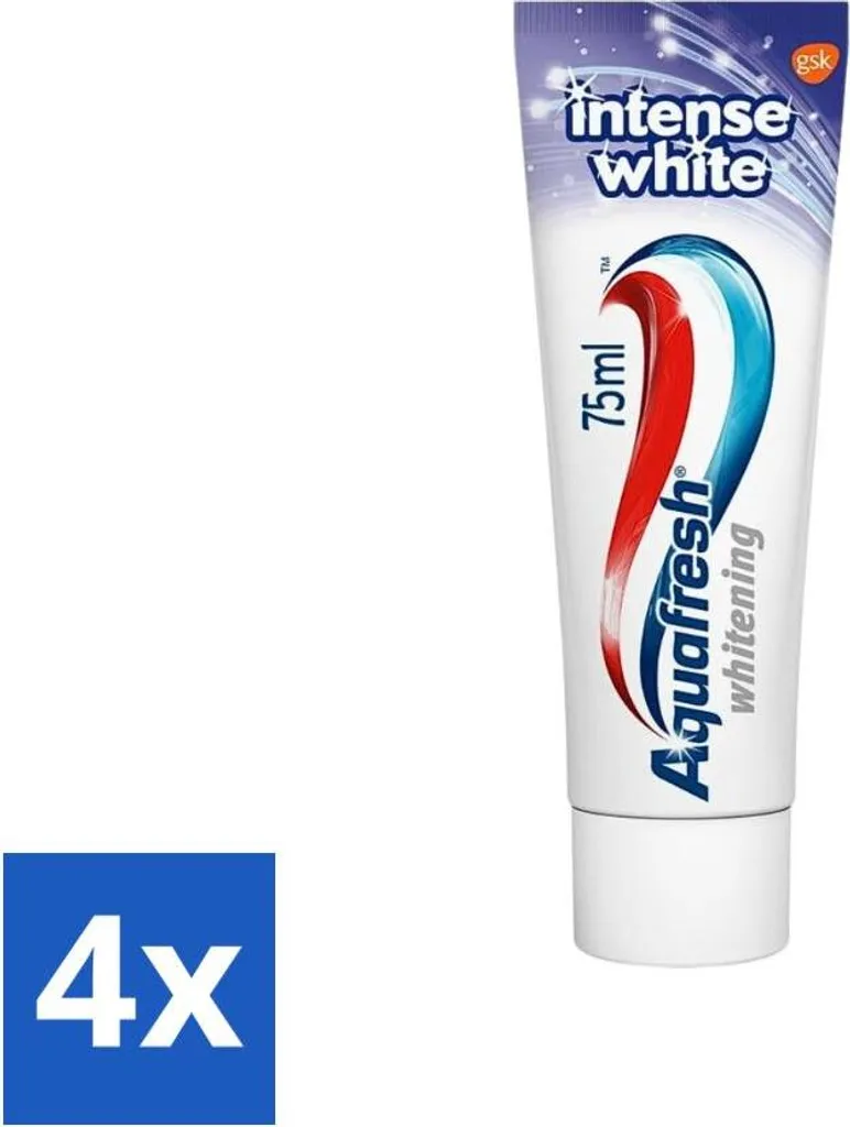 Offerta 4 Dentifrici Aquafresh Intensivo Bianco 75ml - Uso Quotidiano