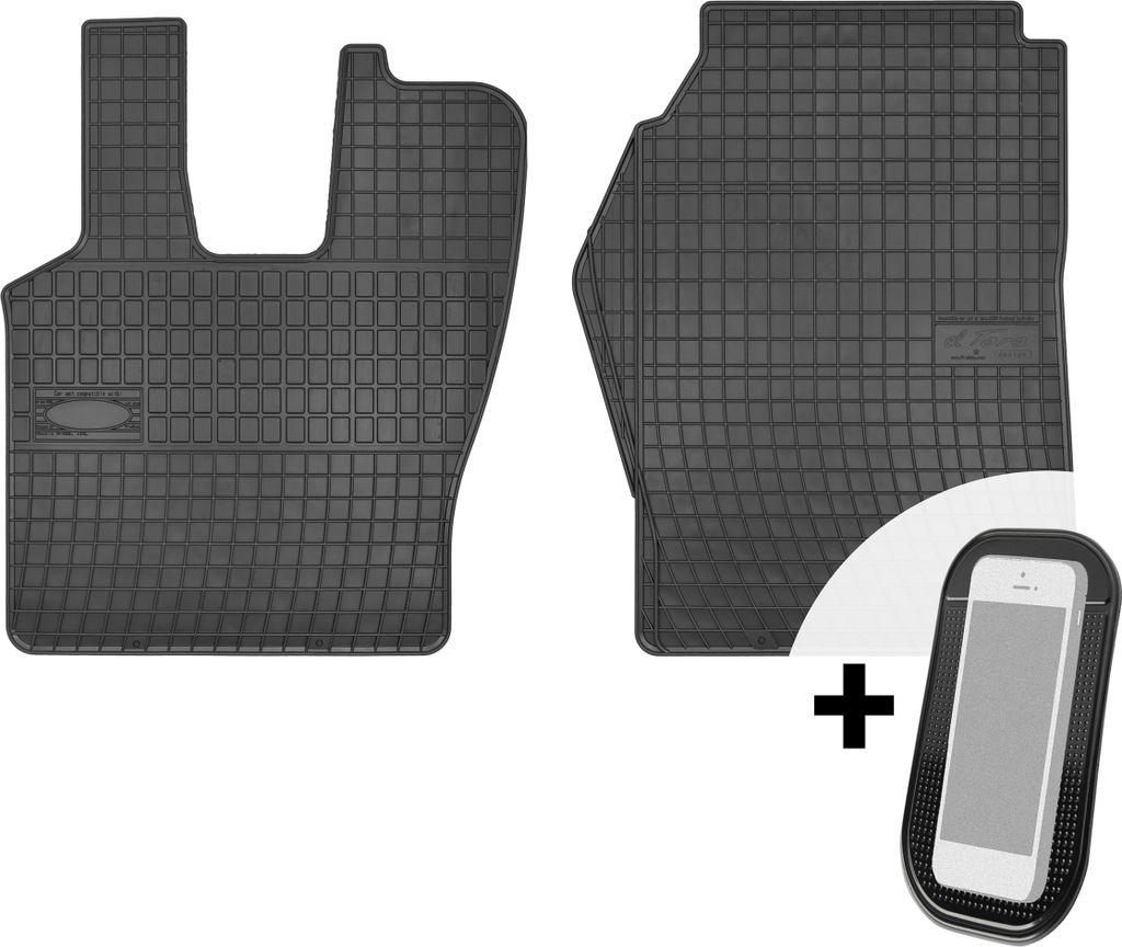 Gummimatten Auto Fußmatten Automatten Passgenau 2-teilig Set - passend für Mercedes-Benz Actros Mp4 Automat ab 2012