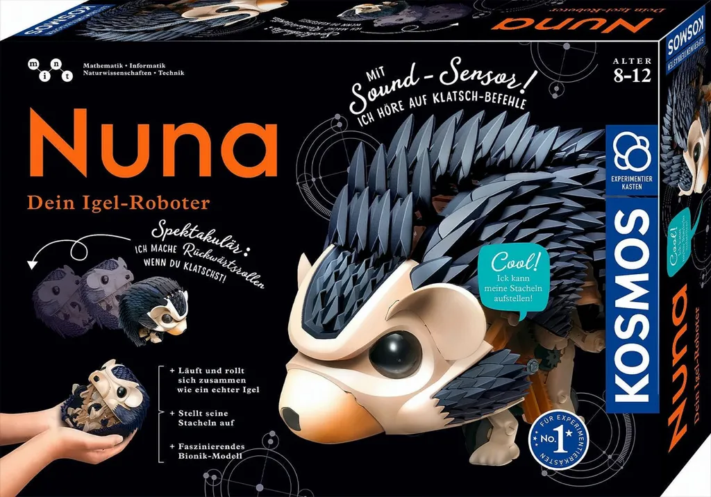 KOSMOS Nuna Mon Robot Hérisson interactif - Boîte d'expérimentation STEM
