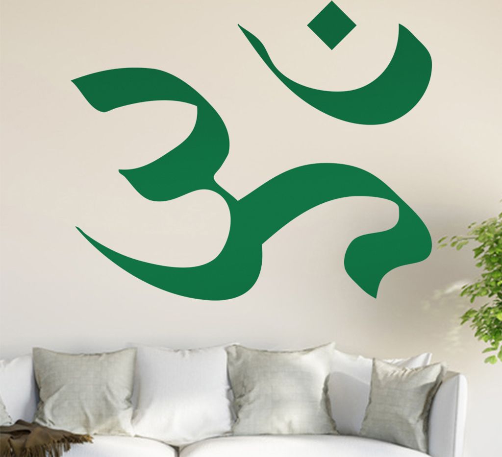 Om Ohm Wandtattoo in 6 Größen - Wandaufkleber Wall Sticker - Dekoration, Küche, Wohnzimmer, Schlafzimmer, Badezimmer