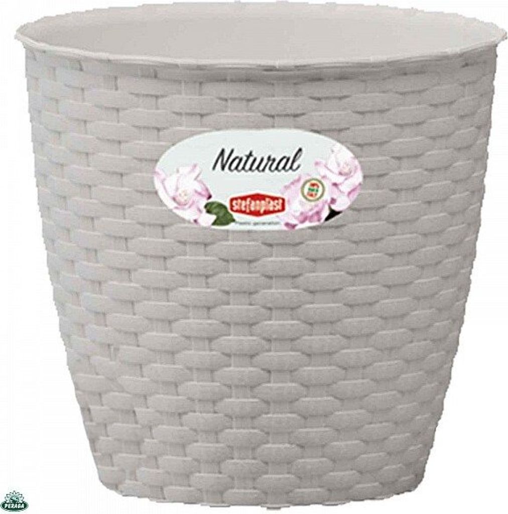 Blumentopf Stefanplast 10006829 Kunststoff braun