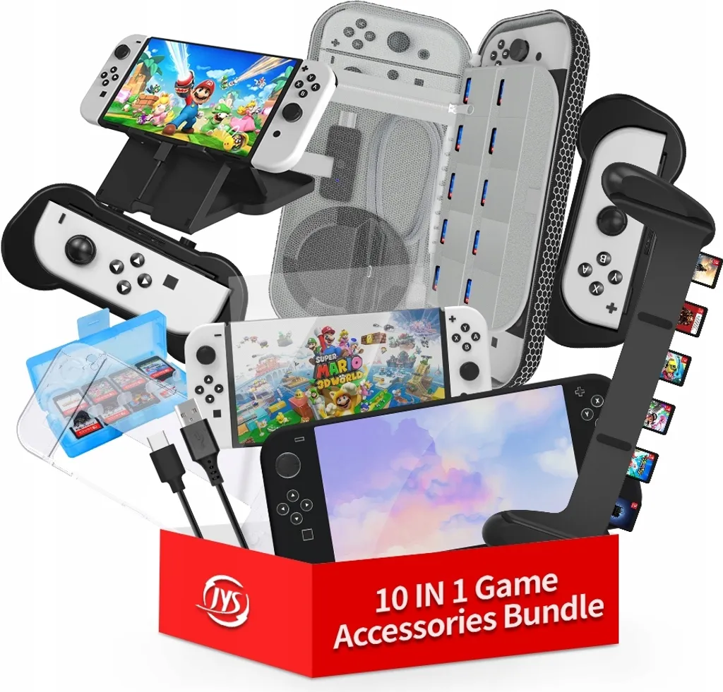 Accessoires Nintendo Switch OLED Set Voyage Complet 10-en-1 Noir - 2