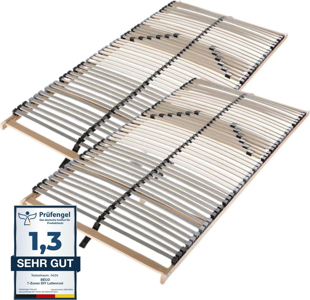 Lattenrost 180x200, 7 Zonen, 42 punktelastische Produktbild 