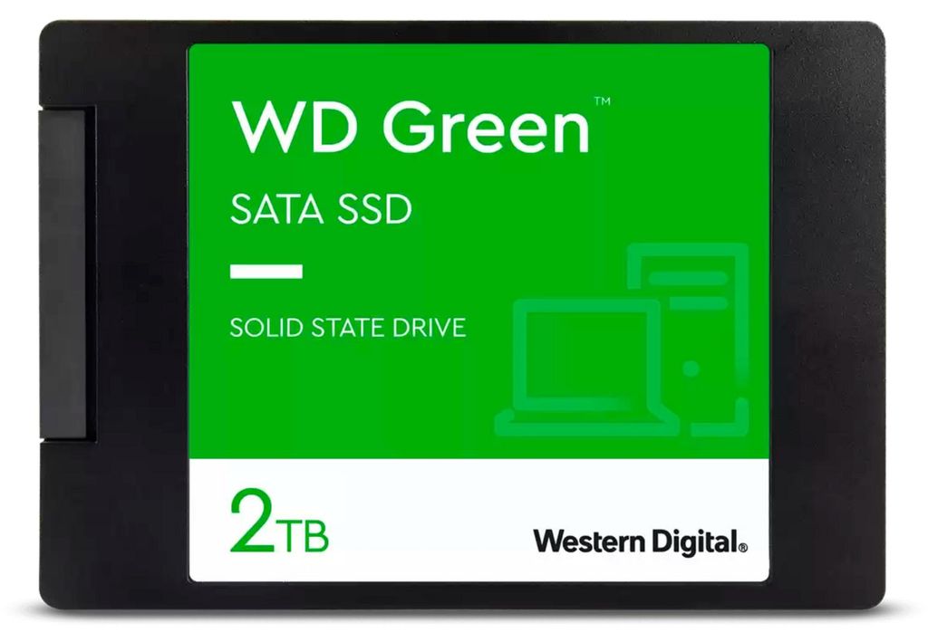WD Green SSD 2 TB, (SATA 6 Gb/s, 2,5") Produktbild 