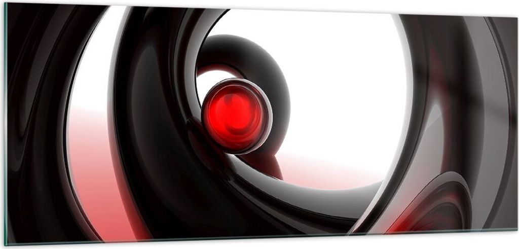 Bilder auf glas - Abstraktion Komposition Glaskugeln - 100x40cm - Glasbilder - Wandbilder - Kunstdruck - Wanddekoration aus Glas - Glas Bilder - Wa...