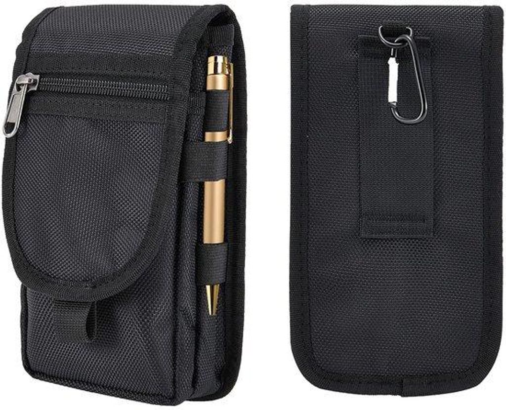 Multifunktionale Gürteltasche für Handy, schwarz, groß, für Radfahren und Klettern