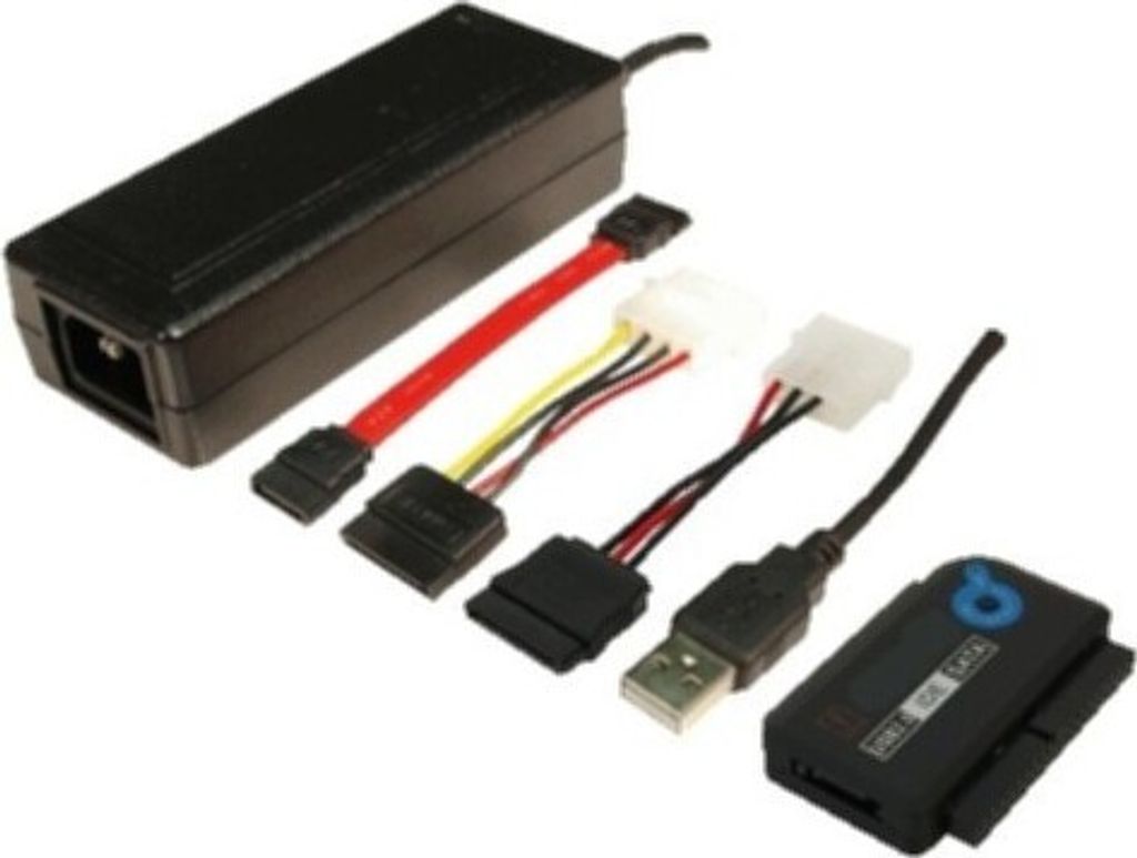 LogiLink AU0006C, USB Typu-A, IDE/ATA, SATA, Czarny, PC, Zdjęcie produktu 