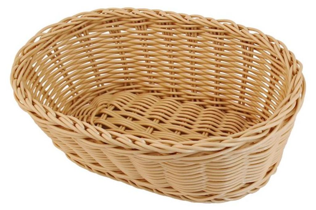 Brotkorb oval, beige, 225x180 mm (BxT)
