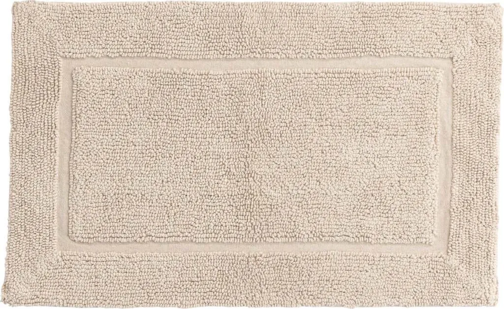 Tapis de bain FURNLUX William Beige 50x80 cm - Coton doux absorbant