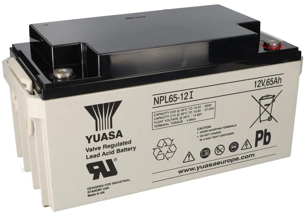 Yuasa NPL65-12I Batterie Plomb Etanche 12V 65Ah Long Life M6