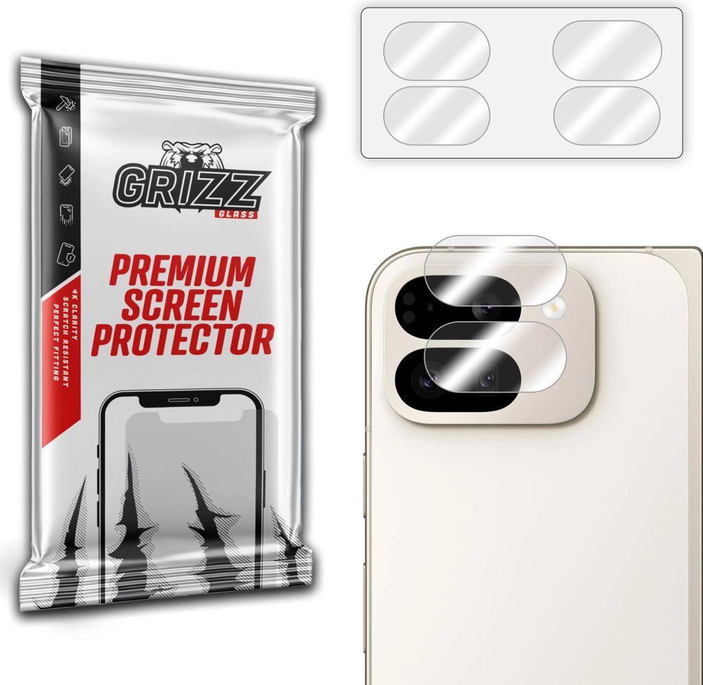 GrizzGlass HybridGlass Kameraglas für Google Pixel 9 Pro Fold