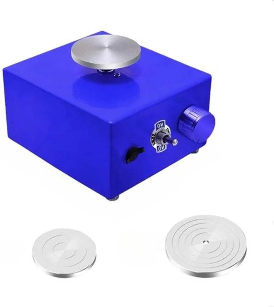 Disque de tournage électrique avec kit d'outils pour poterie créative
