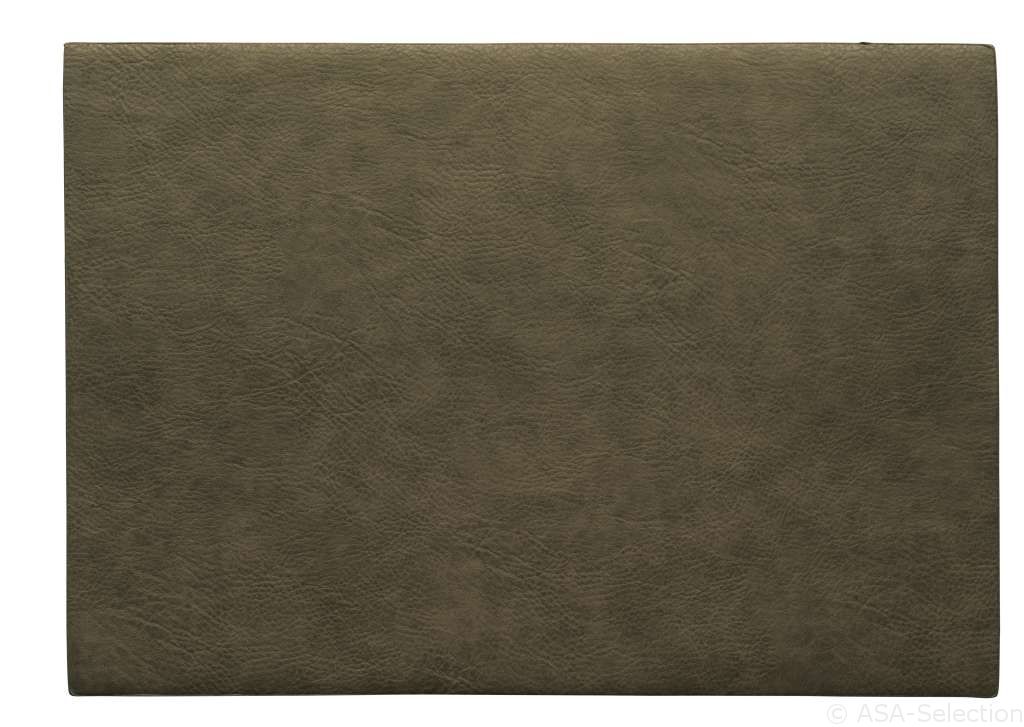 ASA Selection vegan leather Tischset Khaki, Platzmatte, Produktbild 