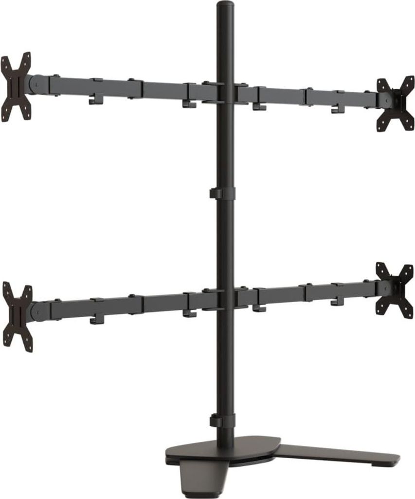 vidaXL Držiak na monitor čierna oceľ VESA 75/100 mm Obrázok produktu 