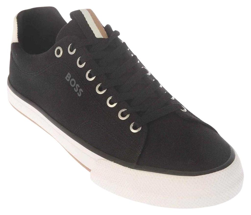 Boss - "Aiden" Sneaker für Herren, Canvas GT17260 (39 EU) (Schwarz)