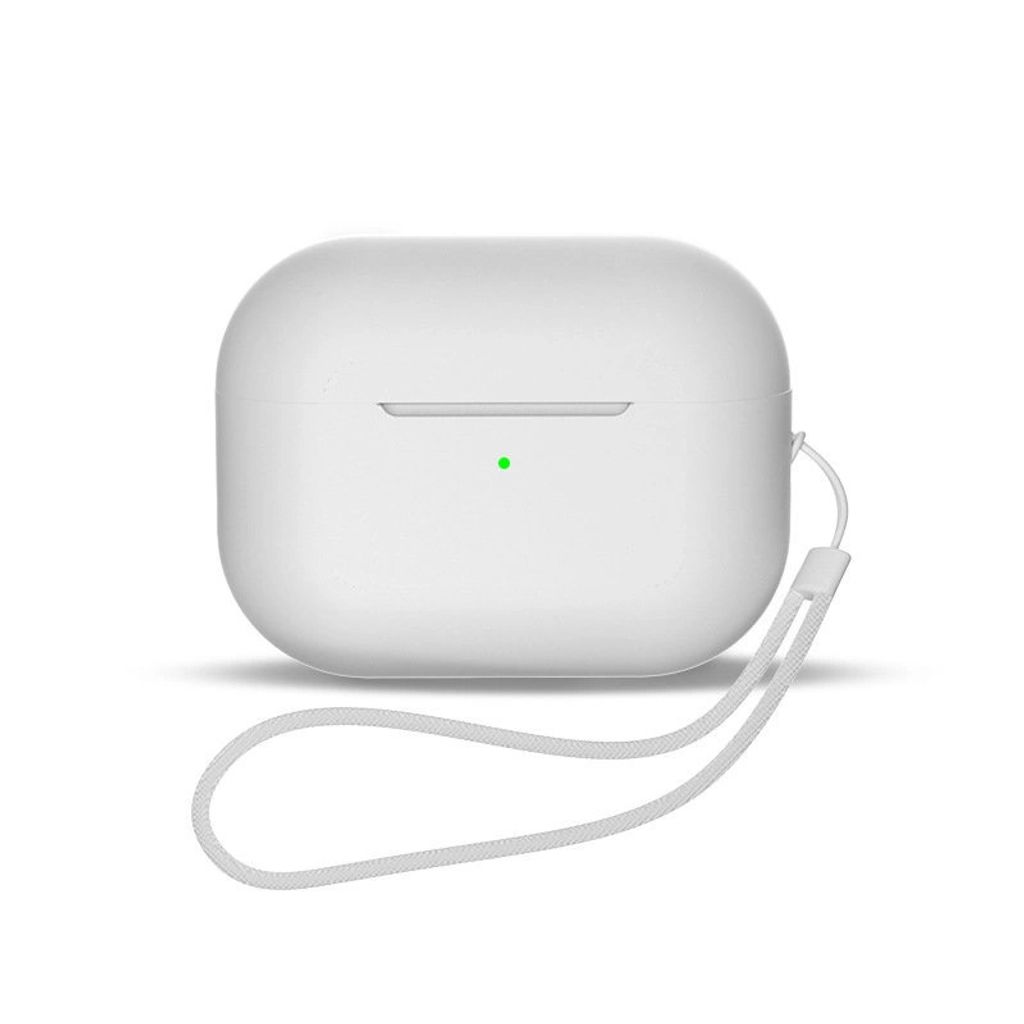 Silikonhülle für AirPods 1 / AirPods 2 + Handschlaufe - Weiß