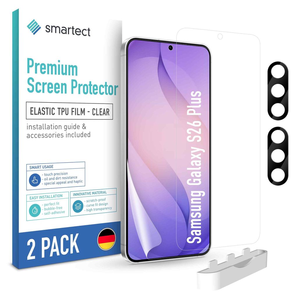 2x TPU Schutzfolie Klar Samsung Galaxy S26 Plus & 2x Produktbild 