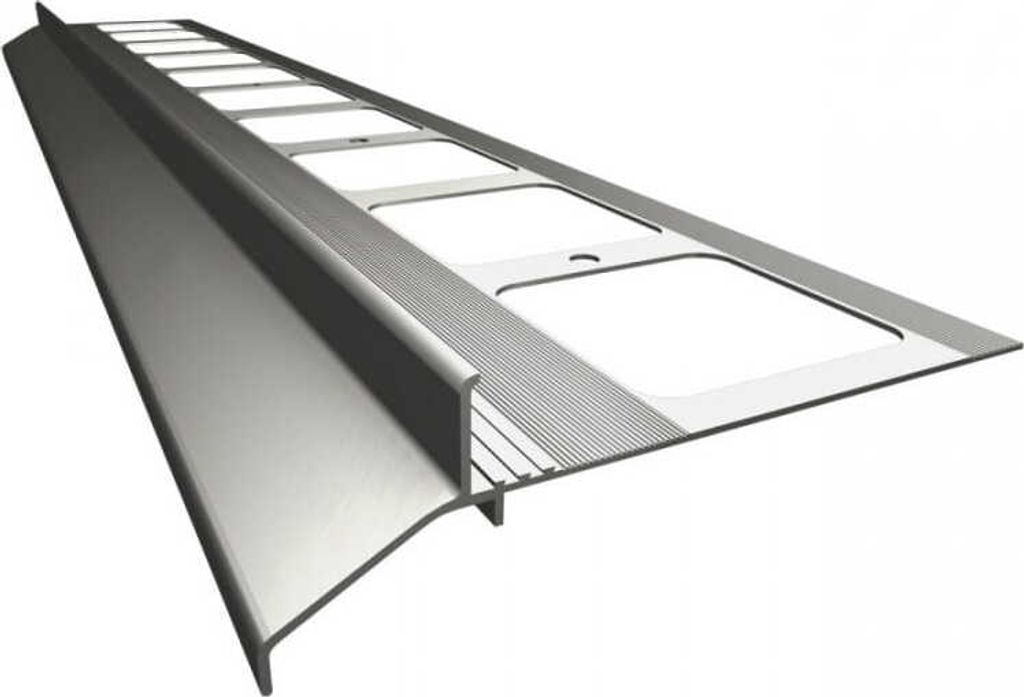 Renoplast Aluminium Traufprofil K30 Keramikboden, Profil 200cm, Grau