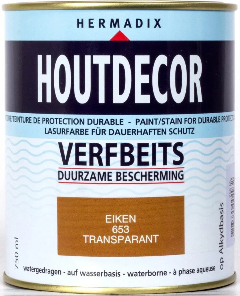 Hermadix Décor bois 653 750ml : Lasure bois teinte Chêne satinée