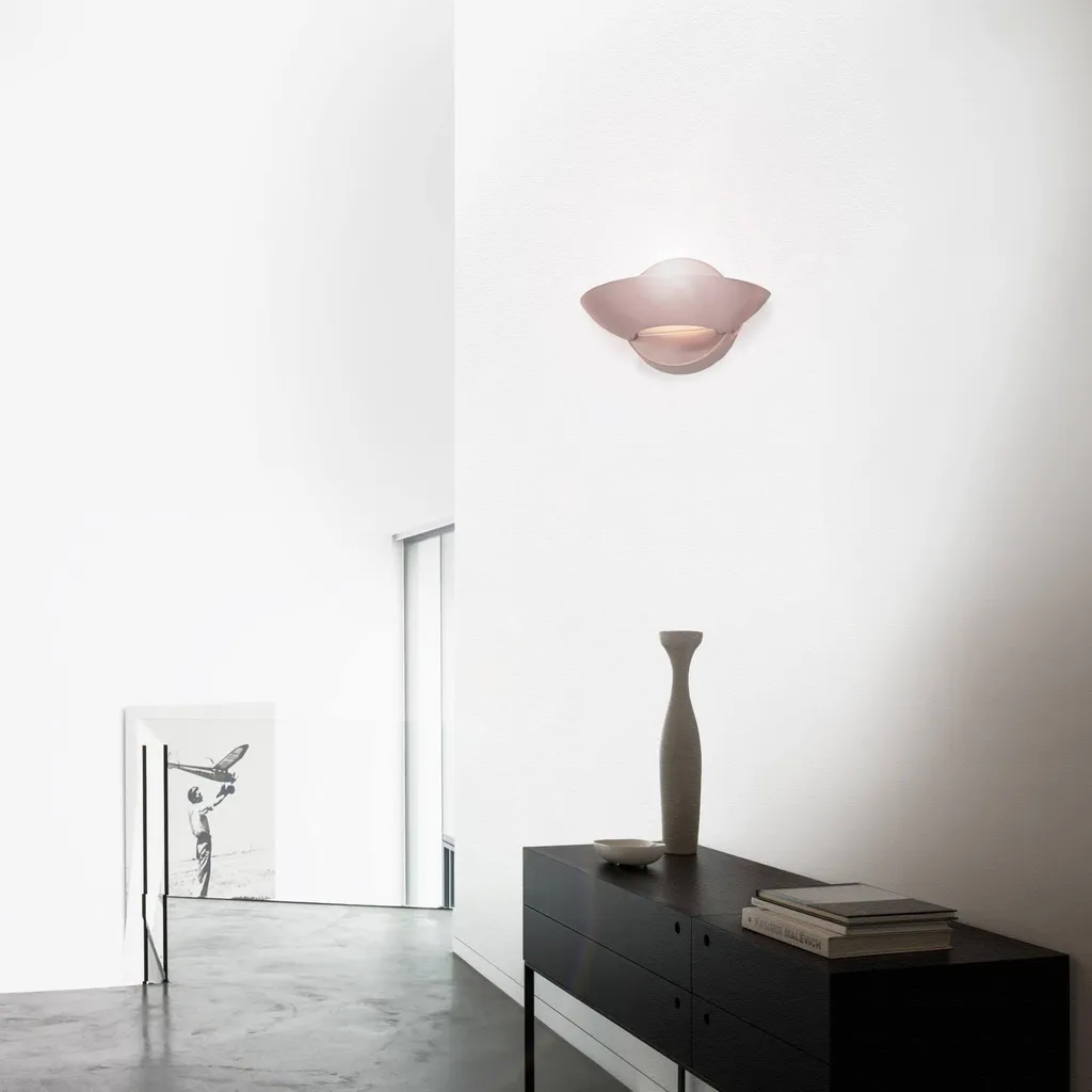 Applique Murale en Verre Gris Tresivio - Lampe Design pour Salon et Chambre