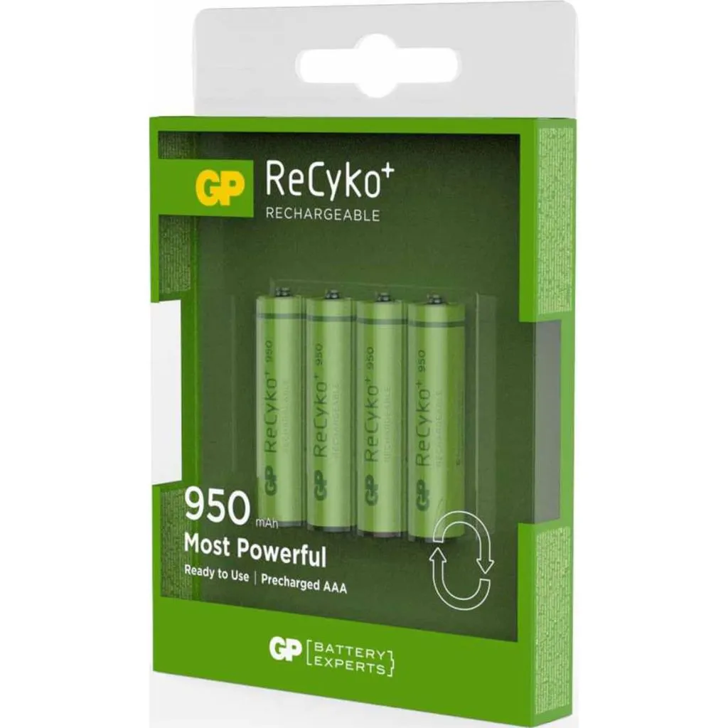 Piles Rechargeables AAA GP 1000mAh NiMH format Micro Pack de 4 Unités - 4