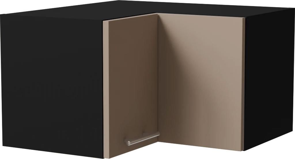 Kücheneckhängeschrank BRERRA 60x60cm 2-türig lackiert Farbe wählbar BR-W12/60/36 RAL 1016 graubeige Matt schwarz