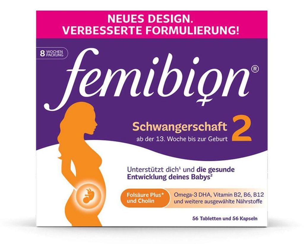 Femibion 2 Schwangerschaft Kombipackung 2X56 St Produktbild 