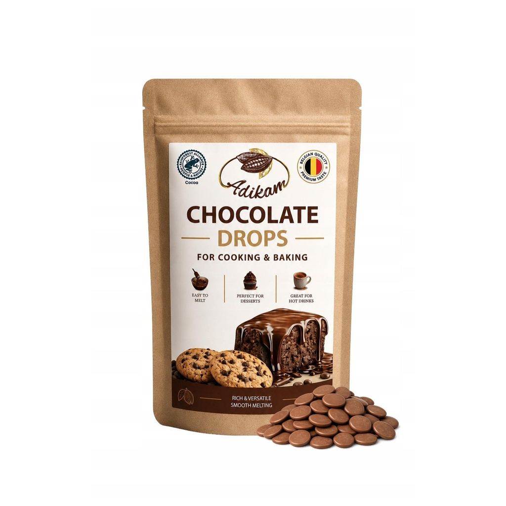BESTE Milchschokolade 1 kg Drops 32% ADIKAM für Produktbild 