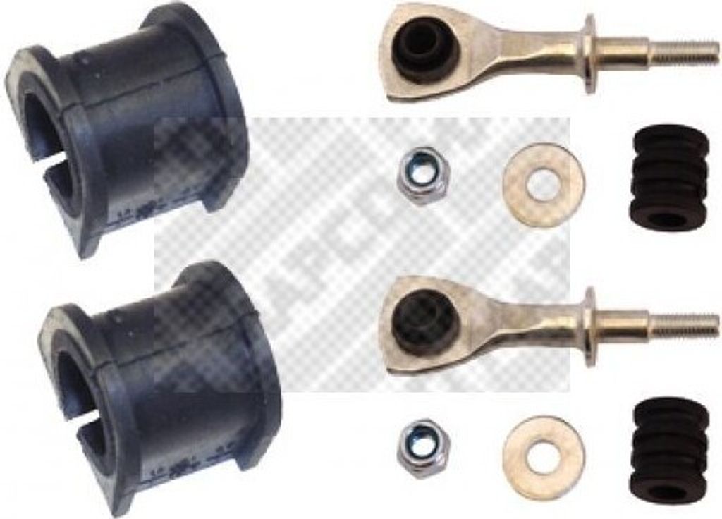 MAPCO 57601 Stabilisatorlager Reparatursatz für FORD MONDEO II Kombi (BNP) Hinten 16mm Gummilager