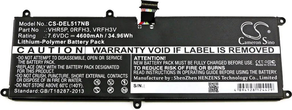 Batterie RFH3V Dell Latitude 11 5175 - Longue Durée et Haute Capacité