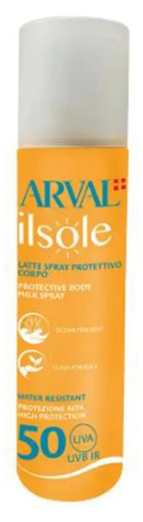 Arval Sole Latte Spray Ocean SPF 50 - Lait Invisible Résistant à l'Eau