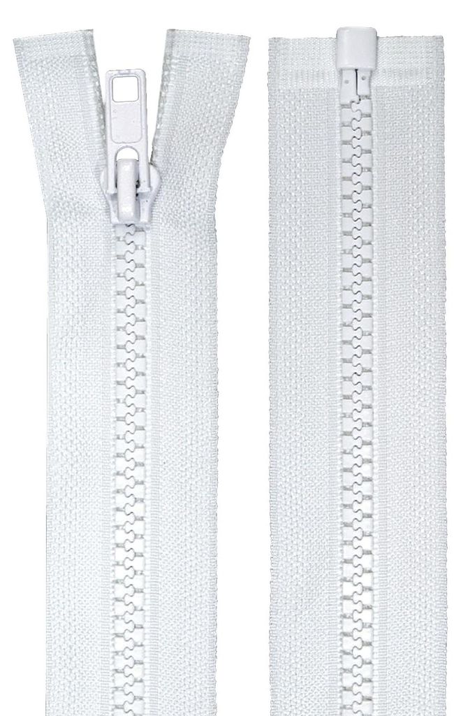 1 Reißverschluss Profil 5mm 50 cm teilbar, Autolock weiß