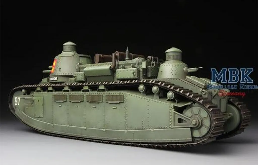 Char 2C MENG TS-009 Maquette Facile à Monter Sans Défauts de Moulage