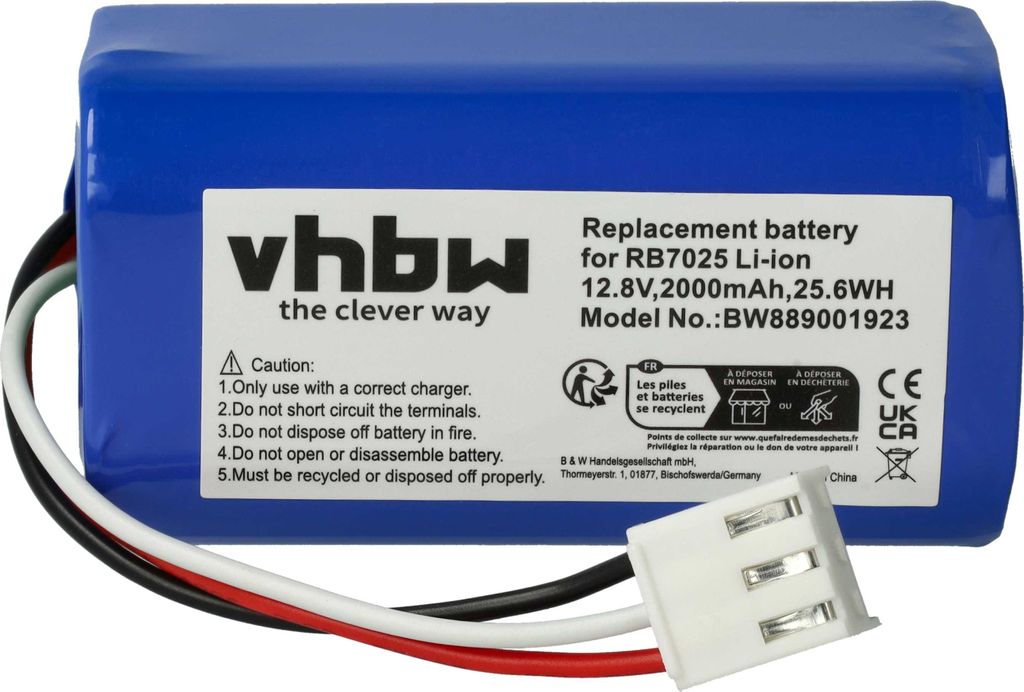 vhbw Akku kompatibel mit Severin 7025000 Saugroboter (2000 Produktbild 